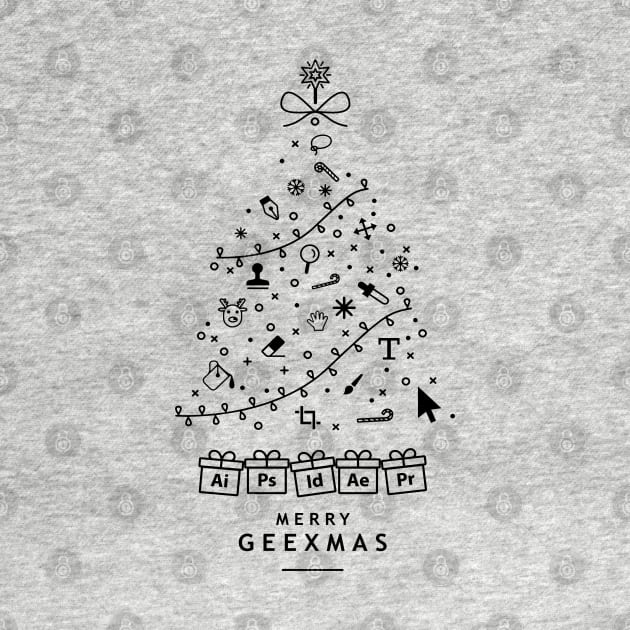 Merry christmas - Merry geexmas - Geeks - BLACK EDITION by LucioDarkTees